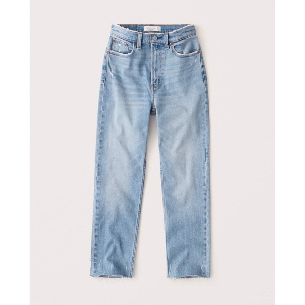 EUC Abercrombie The Ankle Straight Ultra High Rise Curve Love Jeans